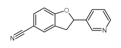 2-(PYRIDIN-3-YL)-2,3-DIHYDROBENZOFURAN-5-CARBONITRILE Structure