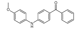 [4-(4-methoxyanilino)phenyl]-phenylmethanone结构式