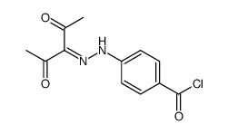 4-[2-(2,4-dioxopentan-3-ylidene)hydrazinyl]benzoyl chloride结构式