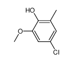 3-methoxy-2-hydroxy-5-chlorotoluene结构式