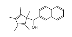 (2-naphthyl)(1,2,3,4,5-pentamethyl-2,4-cyclopentadienyl)methanol Structure