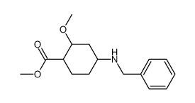 methyl 4-(benzylamino)-2-methoxycyclohexanecarboxylate结构式