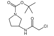 3-(2-Chloro-acetylamino)-pyrrolidine-1-carboxylic acid tert-butyl ester structure