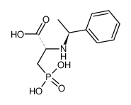 2-(((S)-1-phenylethyl)amino)-3-phosphonopropanoic acid Structure
