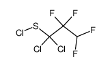 1,1-dichloro-2,2,3,3-tetrafluoropropanesulfenyl chloride Structure