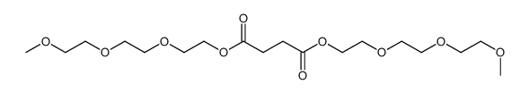 bis[2-[2-(2-methoxyethoxy)ethoxy]ethyl] butanedioate Structure