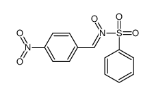 N-(benzenesulfonyl)-1-(4-nitrophenyl)methanimine oxide结构式