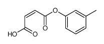 m-methylphenyl hydrogen maleate ester Structure