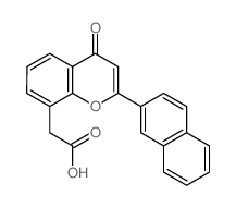 2-(2-naphthalen-2-yl-4-oxo-chromen-8-yl)acetic acid Structure