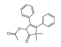 5-acetoxy-2,2-dimethyl-3,4-diphenyl-cyclopent-3-enone结构式