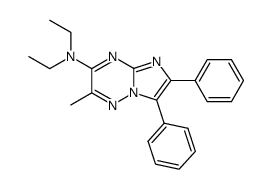 Diethyl-(2-methyl-6,7-diphenyl-imidazo[1,2-b][1,2,4]triazin-3-yl)-amine结构式