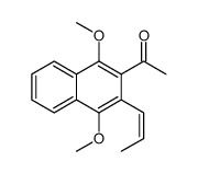 1-(1,4-dimethoxy-3-prop-1-enylnaphthalen-2-yl)ethanone Structure