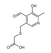 2-[(4-formyl-5-hydroxy-6-methylpyridin-3-yl)methylsulfanyl]acetic acid结构式