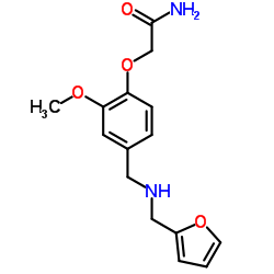 2-(4-{[(2-Furylmethyl)amino]methyl}-2-methoxyphenoxy)acetamide结构式