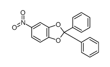 5-nitro-2,2-diphenyl-1,3-benzodioxole结构式