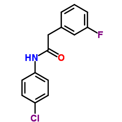 N-(4-Chlorophenyl)-2-(3-fluorophenyl)acetamide结构式