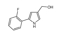 (5-(2-氟苯基)-1H-吡咯-3-基)甲醇结构式