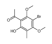 1-(5-bromo-2-hydroxy-4,6-dimethoxy-3-methylphenyl)ethanone Structure