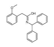 N-benzhydryl-2-(2-methoxyphenyl)acetamide Structure