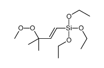 triethoxy-(3-methyl-3-methylperoxybut-1-enyl)silane结构式