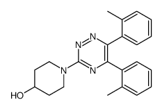 1-[5,6-bis(2-methylphenyl)-1,2,4-triazin-3-yl]piperidin-4-ol结构式