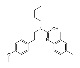 1-butyl-3-(2,4-dimethylphenyl)-1-[2-(4-methoxyphenyl)ethyl]urea结构式