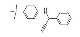 (4-tert-Butyl-phenylamino)-phenyl-acetonitrile结构式