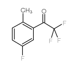 2,2,2-trifluoro-1-(5-fluoro-2-methylphenyl)ethanone structure