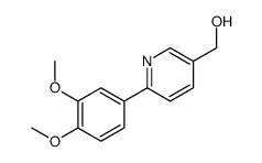 [6-(3,4-dimethoxyphenyl)pyridin-3-yl]methanol structure