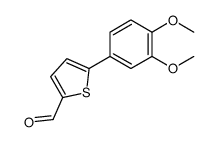 5-(3,4-dimethoxyphenyl)thiophene-2-carbaldehyde Structure