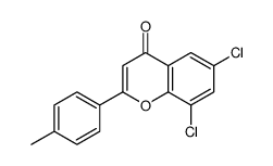 6,8-dichloro-2-(4-methylphenyl)chromen-4-one Structure