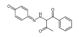 2-[2-(4-oxocyclohexa-2,5-dien-1-ylidene)hydrazinyl]-1-phenylbutane-1,3-dione结构式