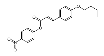 (4-nitrophenyl) 3-(4-butoxyphenyl)prop-2-enoate Structure