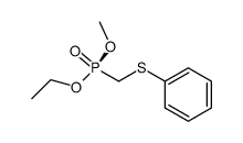 (-)-ethyl methyl phenylsulfenylmethanephosphonate Structure