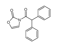 3-(2,2-diphenylacetyl)-1,3-oxazol-2-one结构式