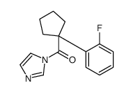 [1-(2-fluorophenyl)cyclopentyl]-imidazol-1-ylmethanone Structure