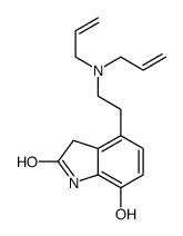 4-[2-[bis(prop-2-enyl)amino]ethyl]-7-hydroxy-1,3-dihydroindol-2-one结构式