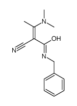N-benzyl-2-cyano-3-(dimethylamino)but-2-enamide Structure