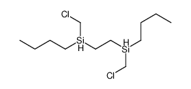 butyl-[2-[butyl(chloromethyl)silyl]ethyl]-(chloromethyl)silane结构式