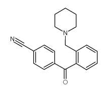 4'-CYANO-2-PIPERIDINOMETHYL BENZOPHENONE结构式