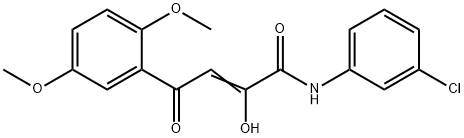 2-Butenamide, N-(3-chlorophenyl)-4-(2,5-dimethoxyphenyl)-2-hydroxy-4-oxo- Structure