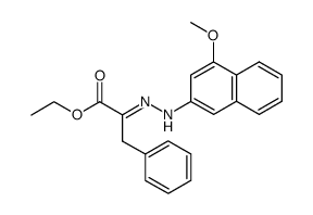(E)-ethyl phenylpyruvate 2-((4-methoxy-2-naphthyl)hydrazone)结构式
