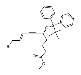 methyl (S,E)-10-bromo-5-((tert-butyldiphenylsilyl)oxy)dec-8-en-6-ynoate Structure