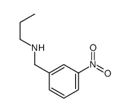 N-[(3-nitrophenyl)methyl]propan-1-amine结构式