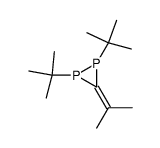 1,2-Di-tert-butyl-3-(1-methylethyliden)-1,2-diphosphiran Structure