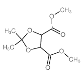 dimethyl 2,2-dimethyl-1,3-dioxolane-4,5-dicarboxylate Structure