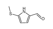 5-(甲基硫代)-1H-吡咯-2-羧醛结构式