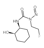 Urea, N-(2-fluoroethyl)-N-(2-hydroxycyclohexyl)-N-nitroso-, cis-结构式