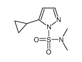 5-cyclopropyl-N,N-dimethylpyrazole-1-sulfonamide结构式