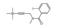 2-iodo-N-methyl-N-(3-trimethylsilylprop-2-ynyl)benzamide Structure